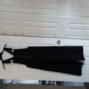 Black Denim Overalls